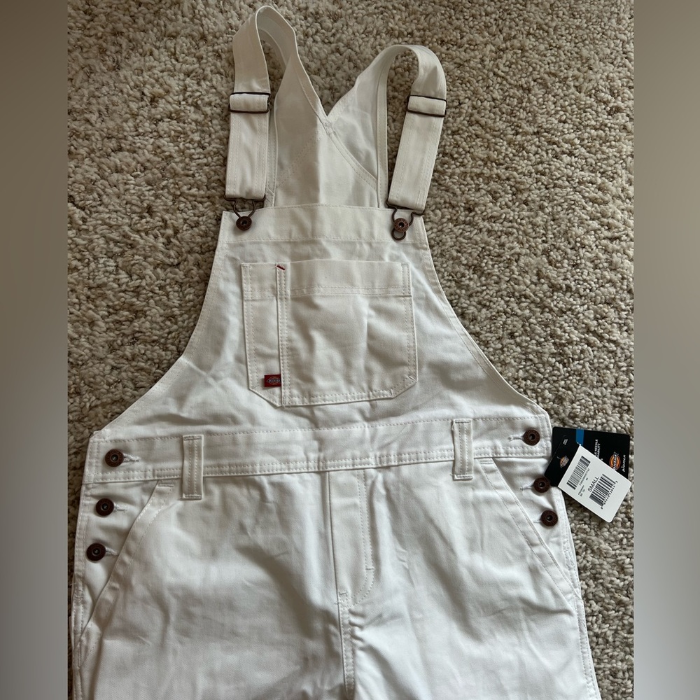 White Dickies Overalls